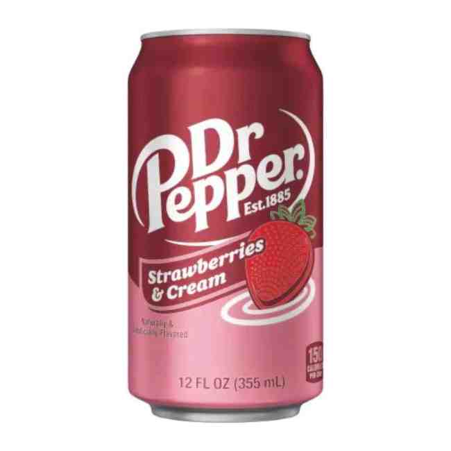 DR pepper strawberries and cream