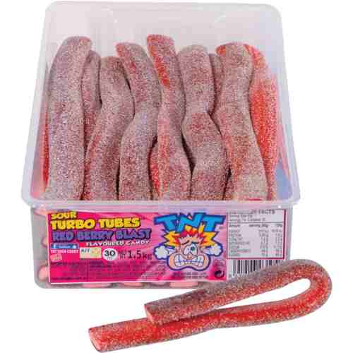 Sour Turbo Tubes Red Berry Blast