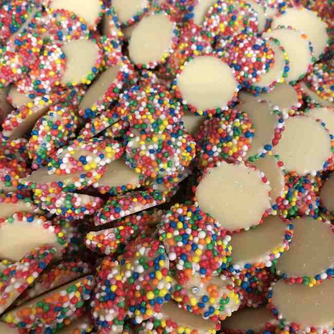 White Chocolate Freckles 250g Bag