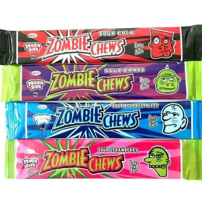 Zombie Chew bars Varities