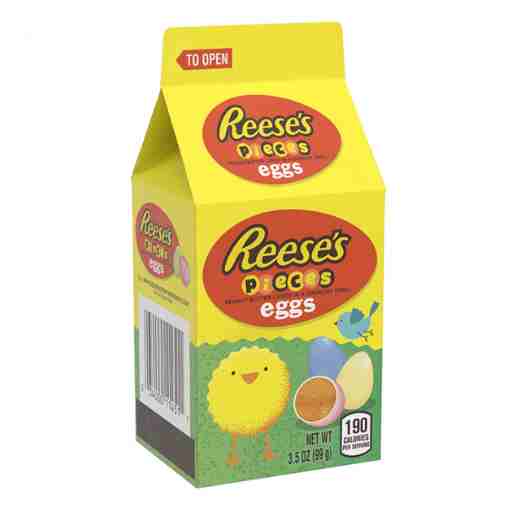 Reeses pieces eggs carton