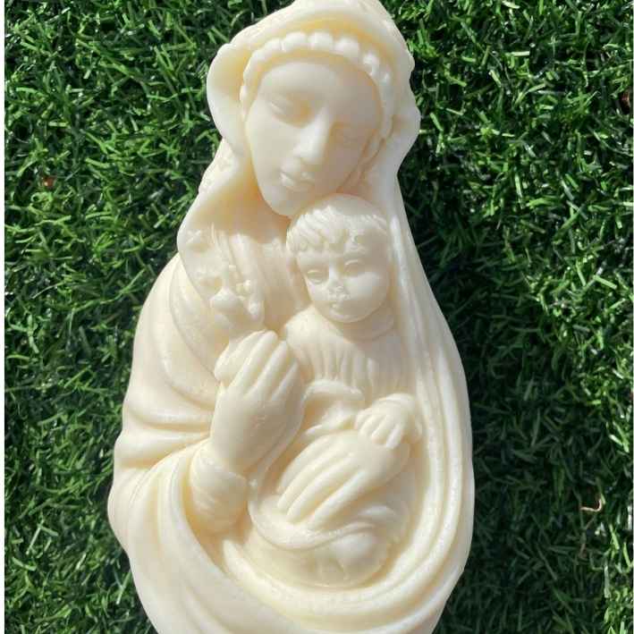 Mother Mary Pillar Candle